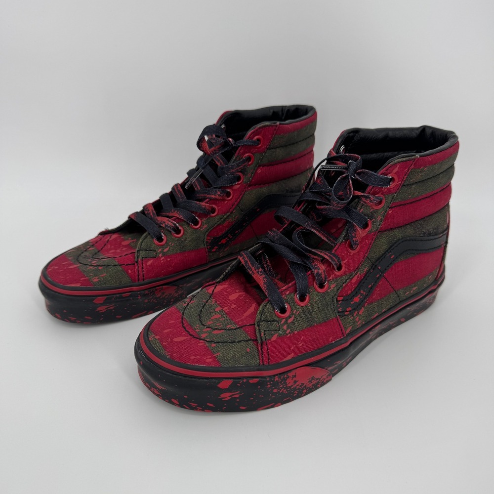 Vans House of Terror Nightmare On Elm Street Sk8-Hi Sneakers 7 Horror Collector - Picture 2 of 10